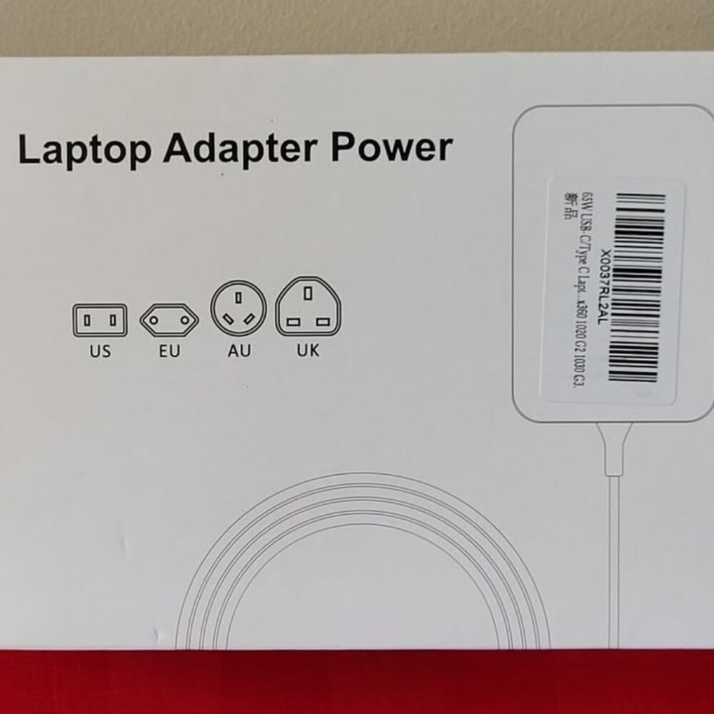 BRAND NEW, APEX 65W C TYPE LAPTOP POWER ADAPTER!!!